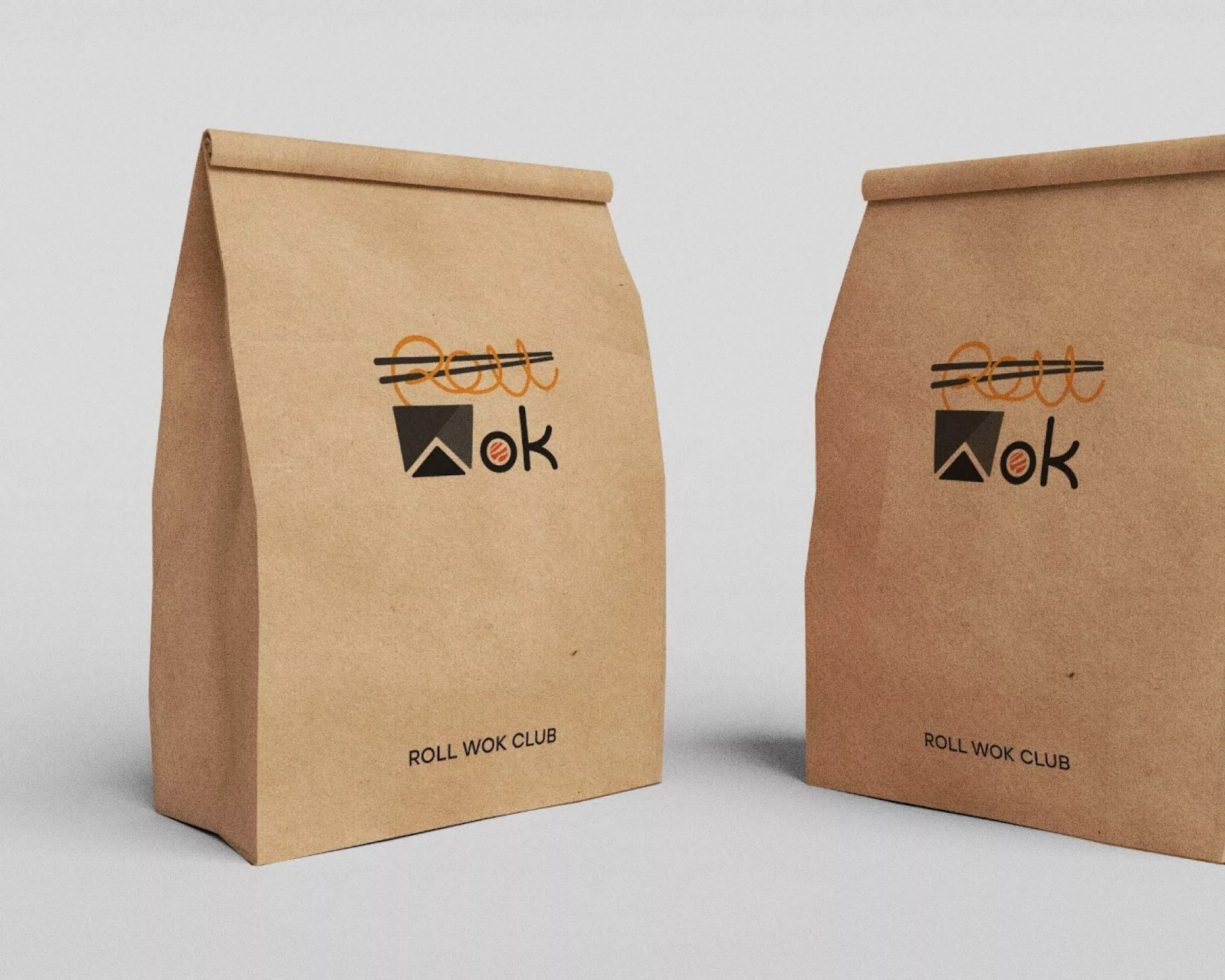 Создание дизайна упаковки суши-бара «Roll Wok Club» в Гудермесе